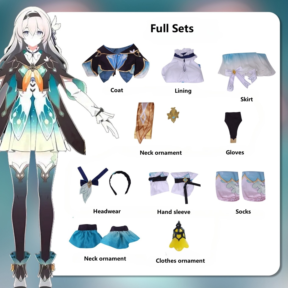 Game Cosplay,Honkai: Star Rail,Honkai Star Rail - Firefly Cosplay Costume